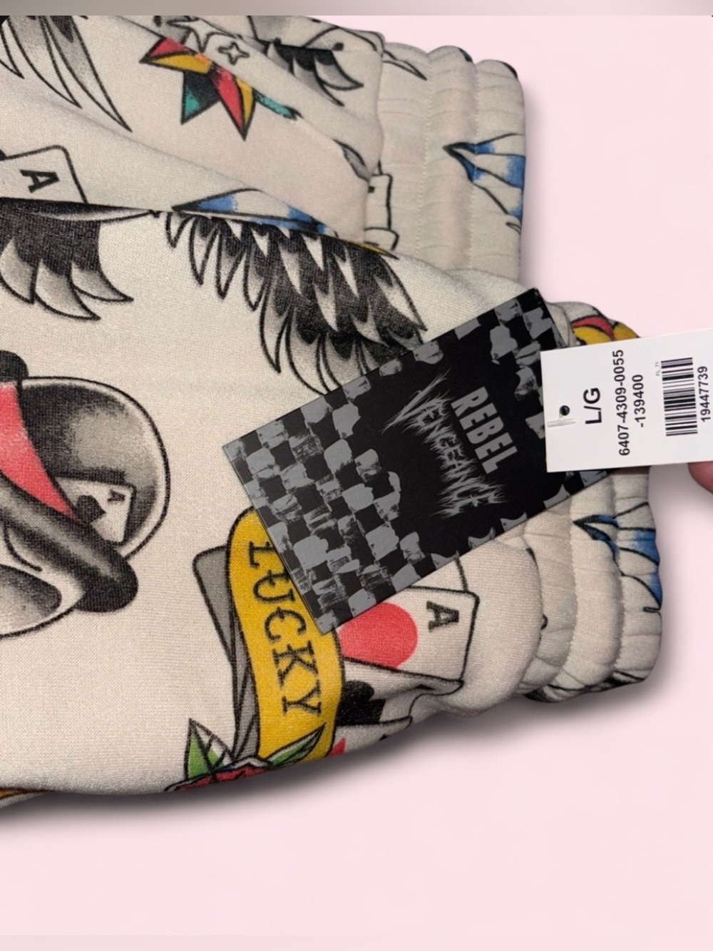 Rebel Mischief NWT Tattoo Graphic Set - Size Large - Picture 7 of 8